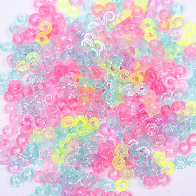 240pcs Child Mix Color S-Clips Rubber Loom Bands Bracelet Making DIY Tool  Jewelry Making Fashion Jewelry Bracelets#61332 - AliExpress